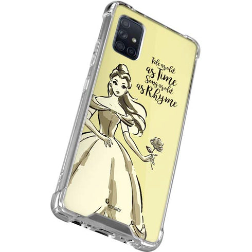 Disney Princess Belle Tale As Old As Time Art Galaxy A51 5G Clear Case