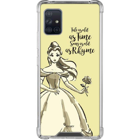 Disney Princess Belle Tale As Old As Time Art Galaxy A51 5G Clear Case
