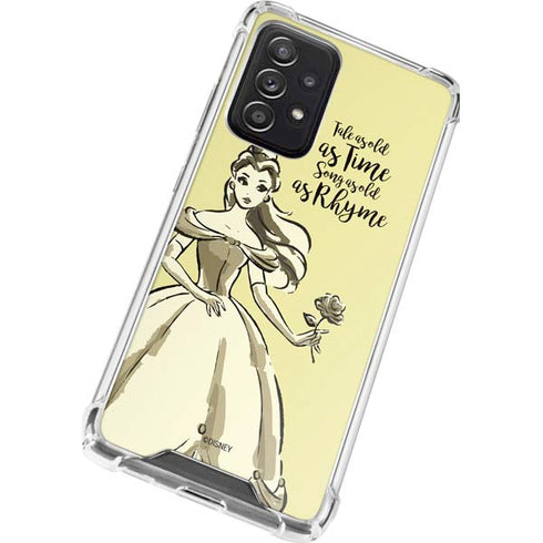 Disney Princess Belle Tale As Old As Time Art Galaxy A52 5G Clear Case