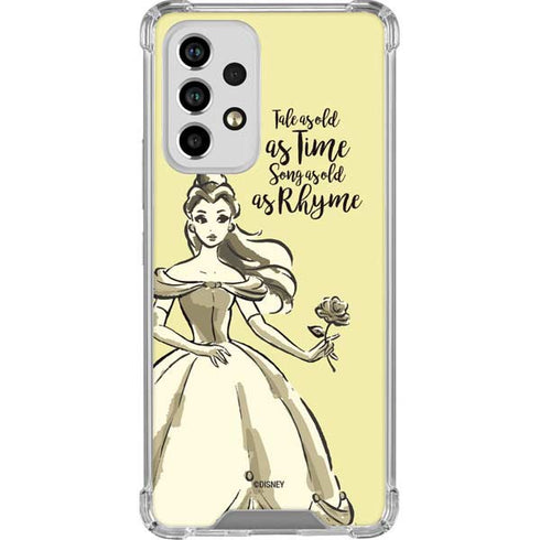 Disney Princess Belle Tale As Old As Time Art Galaxy A53 5G Clear Case