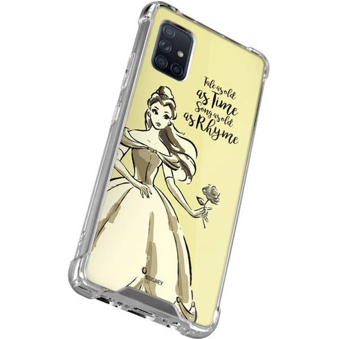 Disney Princess Belle Tale As Old As Time Art Galaxy A71 5G Clear Case