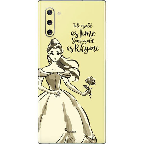 Disney Princess Belle Tale As Old As Time Art Galaxy Note 10 Skin