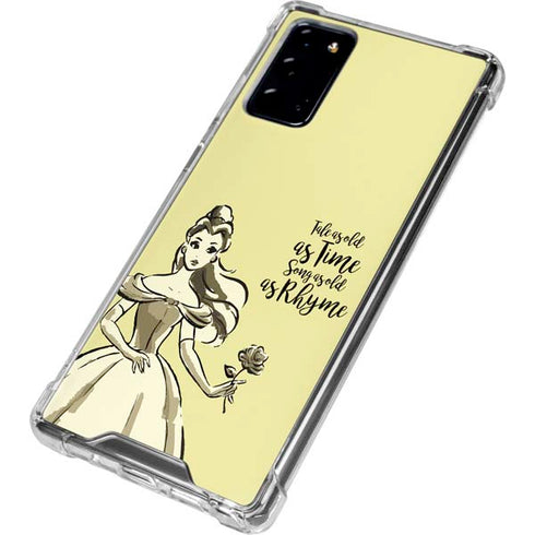 Disney Princess Belle Tale As Old As Time Art Galaxy Note20 5G Clear Case