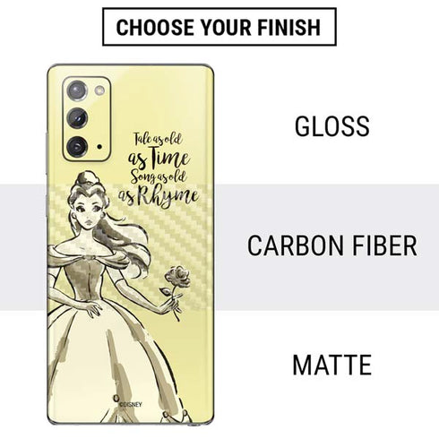 Disney Princess Belle Tale As Old As Time Art Galaxy Note20 5G Skin