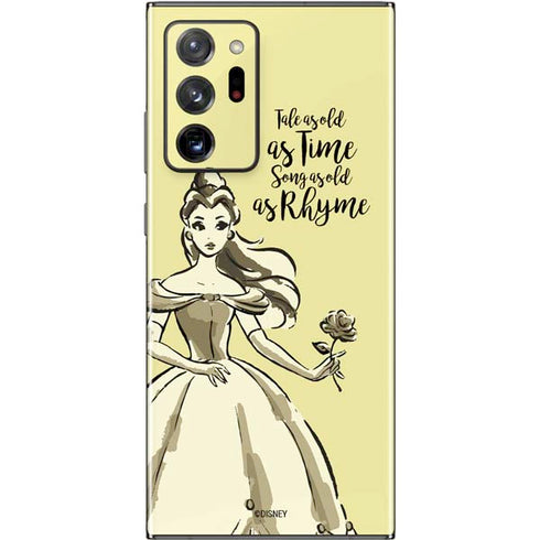 Disney Princess Belle Tale As Old As Time Art Galaxy Note20 Ultra 5G Skin