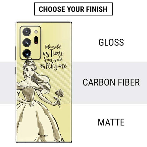 Disney Princess Belle Tale As Old As Time Art Galaxy Note20 Ultra 5G Skin