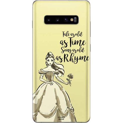 Disney Princess Belle Tale As Old As Time Art Galaxy S10 Plus Skin