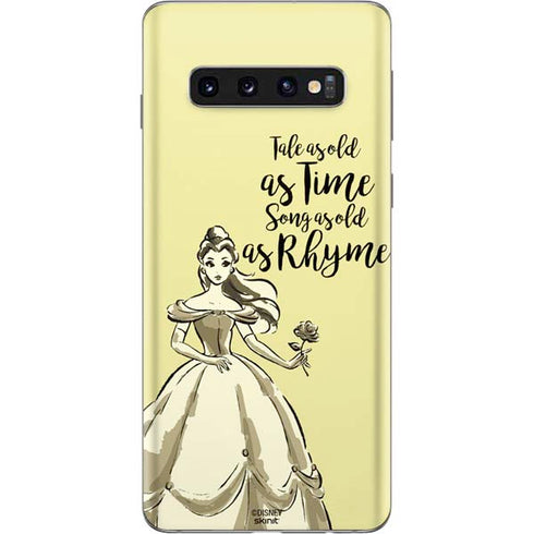 Disney Princess Belle Tale As Old As Time Art Galaxy S10 Skin