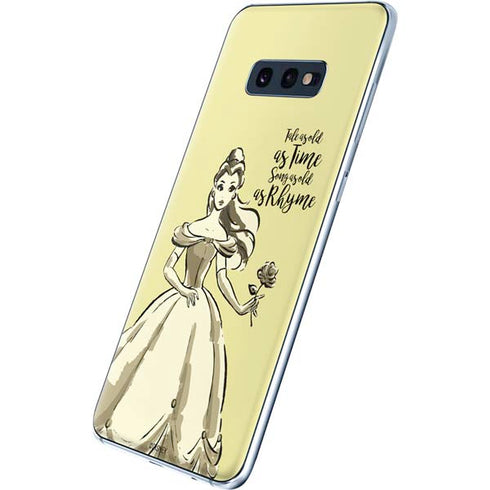 Disney Princess Belle Tale As Old As Time Art Galaxy S10e Skin