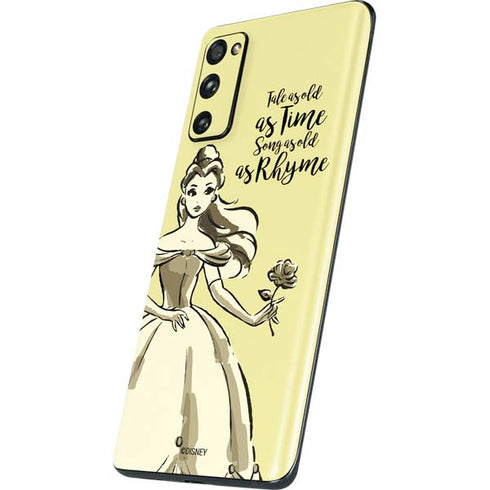 Disney Princess Belle Tale As Old As Time Art Galaxy S20 Fan Edition Skin