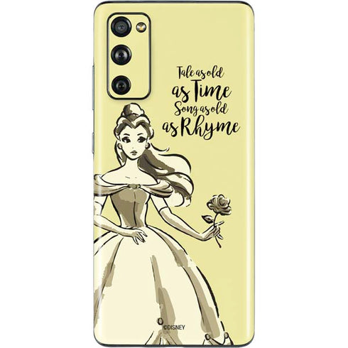 Disney Princess Belle Tale As Old As Time Art Galaxy S20 Fan Edition Skin