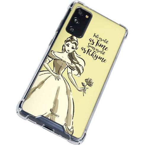 Disney Princess Belle Tale As Old As Time Art Galaxy S20 FE Clear Case