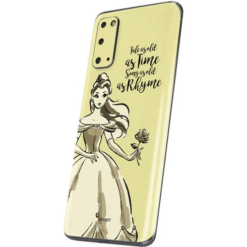 Disney Princess Belle Tale As Old As Time Art Galaxy S20 Skin
