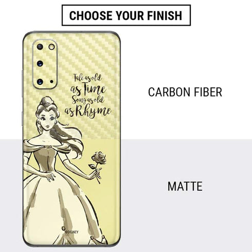 Disney Princess Belle Tale As Old As Time Art Galaxy S20 Skin