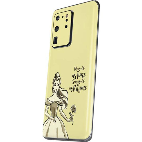 Disney Princess Belle Tale As Old As Time Art Galaxy S20 Ultra 5G Skin