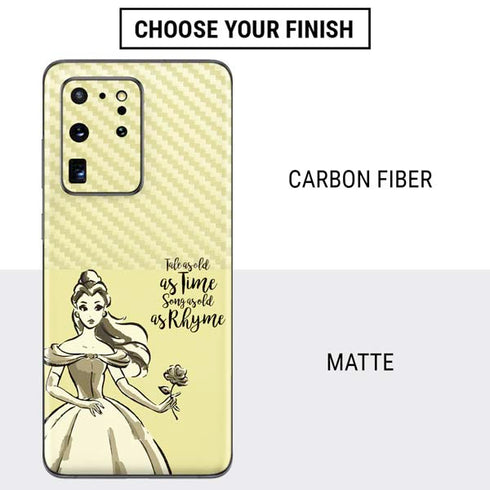 Disney Princess Belle Tale As Old As Time Art Galaxy S20 Ultra 5G Skin