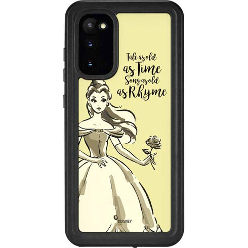 Disney Princess Belle Tale As Old As Time Art Galaxy S20 Waterproof Case