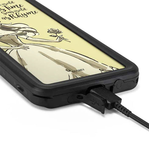 Disney Princess Belle Tale As Old As Time Art Galaxy S20 Waterproof Case