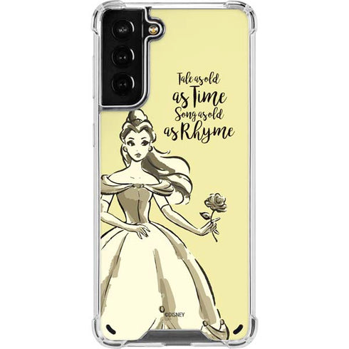 Disney Princess Belle Tale As Old As Time Art Galaxy S21 Plus 5G Clear Case
