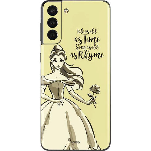 Disney Princess Belle Tale As Old As Time Art Galaxy S21 Plus 5G Skin
