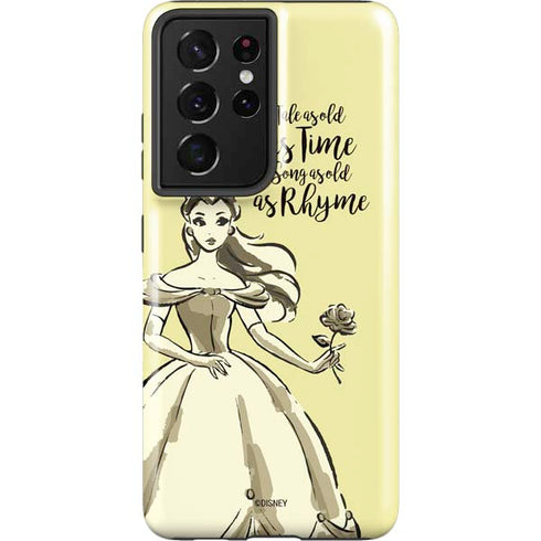 Disney Princess Belle Tale As Old As Time Art Galaxy S21 Ultra 5G Pro Case