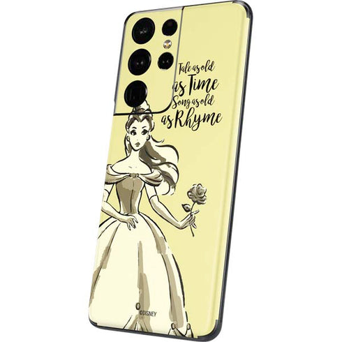 Disney Princess Belle Tale As Old As Time Art Galaxy S21 Ultra 5G Skin