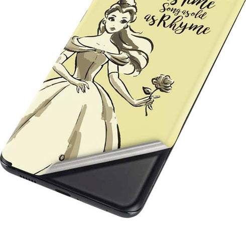 Disney Princess Belle Tale As Old As Time Art Galaxy S21 Ultra 5G Skin