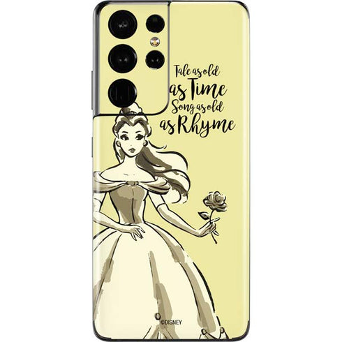 Disney Princess Belle Tale As Old As Time Art Galaxy S21 Ultra 5G Skin