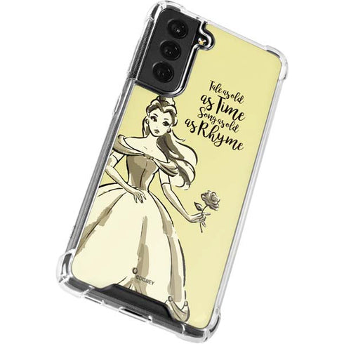 Disney Princess Belle Tale As Old As Time Art Galaxy S22 Clear Case