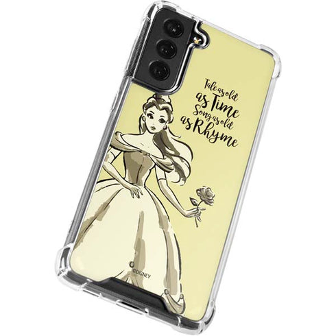 Disney Princess Belle Tale As Old As Time Art Galaxy S22 Plus Clear Case