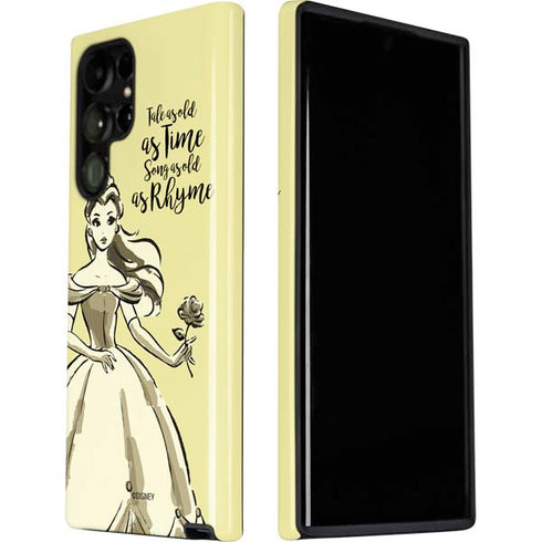 Disney Princess Belle Tale As Old As Time Art Galaxy S22 Ultra Pro Case