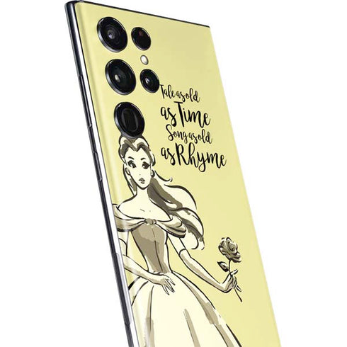 Disney Princess Belle Tale As Old As Time Art Galaxy S22 Ultra Skin