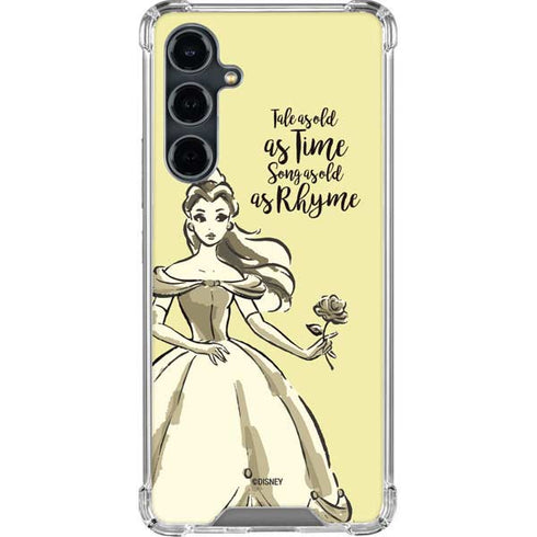 Disney Princess Belle Tale As Old As Time Art Galaxy S23 FE Clear Case