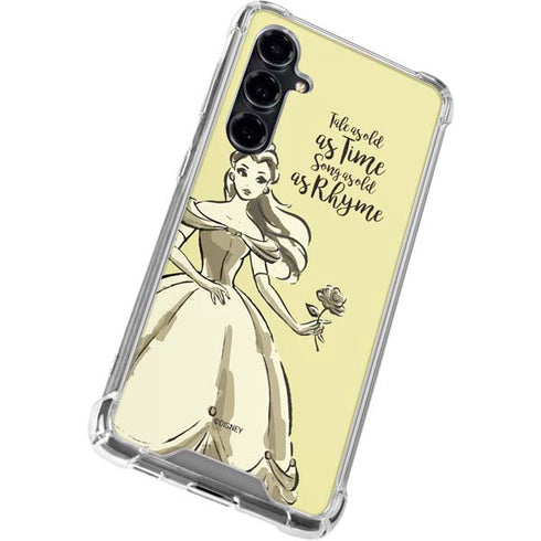 Disney Princess Belle Tale As Old As Time Art Galaxy S23 FE Clear Case