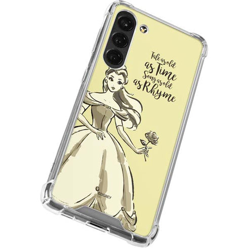 Disney Princess Belle Tale As Old As Time Art Galaxy S23 Plus Clear Case