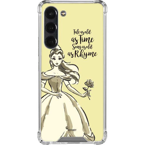Disney Princess Belle Tale As Old As Time Art Galaxy S23 Plus Clear Case