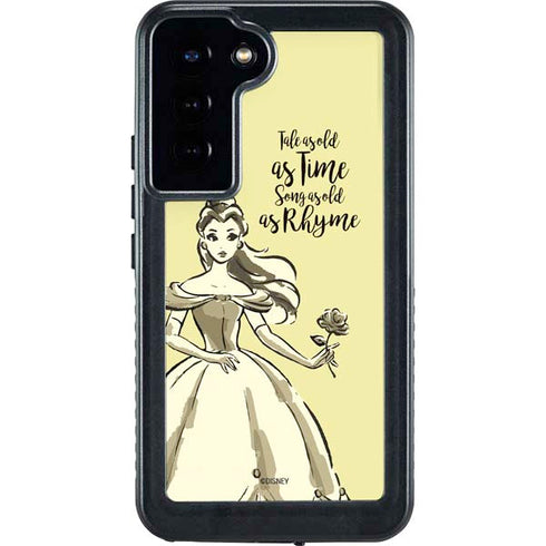 Disney Princess Belle Tale As Old As Time Art Galaxy S23 Plus Waterproof Case