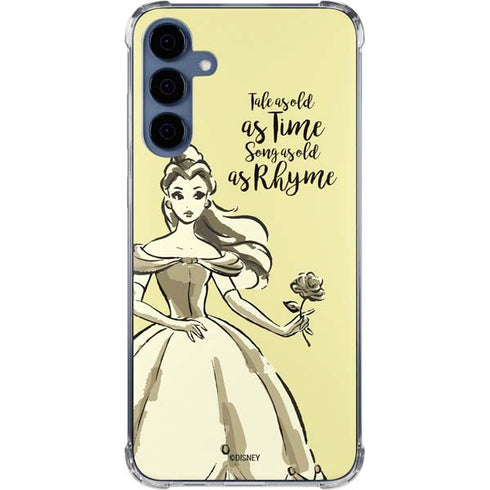 Disney Princess Belle Tale As Old As Time Art Galaxy S24 Clear Case