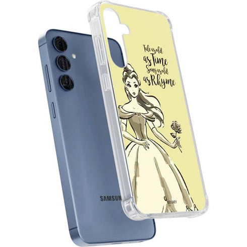 Disney Princess Belle Tale As Old As Time Art Galaxy S24 Clear Case