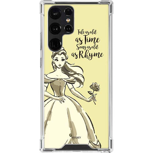 Disney Princess Belle Tale As Old As Time Art Galaxy S24 Ultra Clear Case