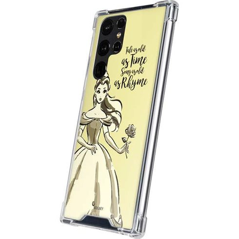 Disney Princess Belle Tale As Old As Time Art Galaxy S24 Ultra Clear Case