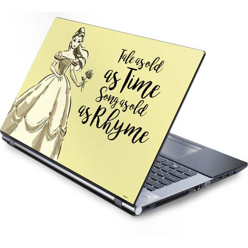 Disney Princess Belle Tale As Old As Time Art Generic Laptop Skin