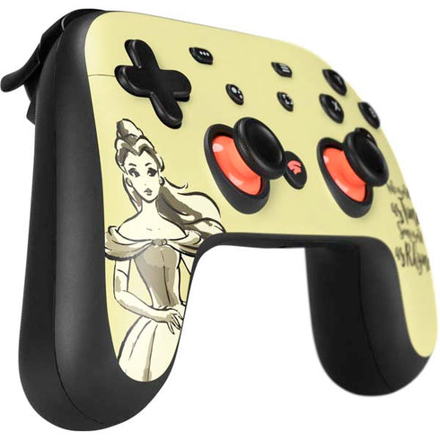 Disney Princess Belle Tale As Old As Time Art Google Stadia Controller Skin