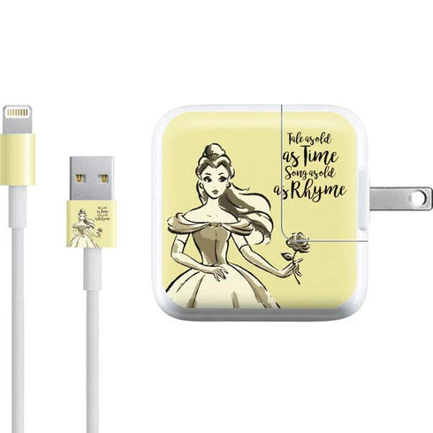 Disney Princess Belle Tale As Old As Time Art iPad Charger (10W USB) Skin