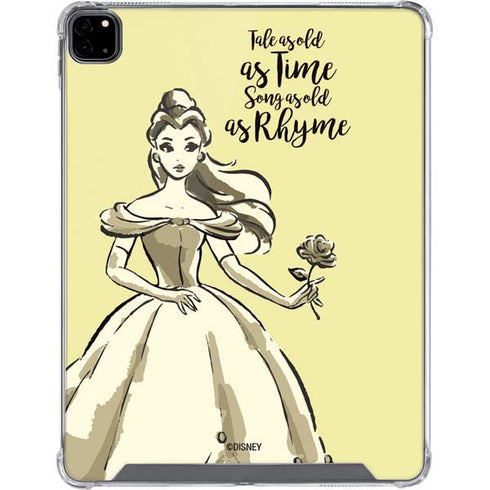 Disney Princess Belle Tale As Old As Time Art iPad Pro 12.9in (2020) Clear Case