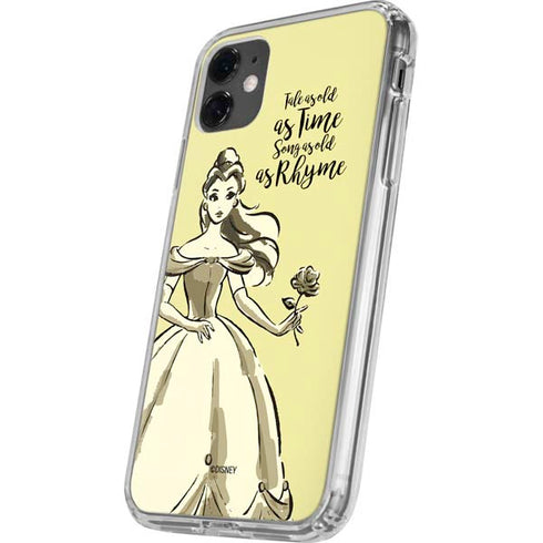 Disney Princess Belle Tale As Old As Time Art iPhone 11 Clear Case
