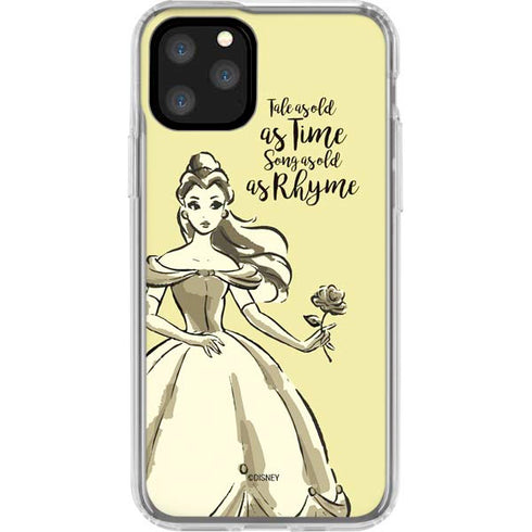 Disney Princess Belle Tale As Old As Time Art iPhone 11 Pro Clear Case