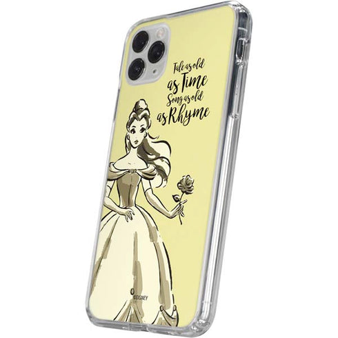Disney Princess Belle Tale As Old As Time Art iPhone 11 Pro Clear Case