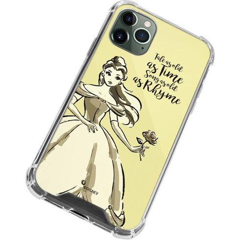 Disney Princess Belle Tale As Old As Time Art iPhone 11 Pro Max Clear Case