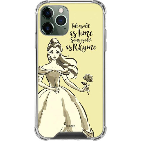 Disney Princess Belle Tale As Old As Time Art iPhone 11 Pro Max Clear Case